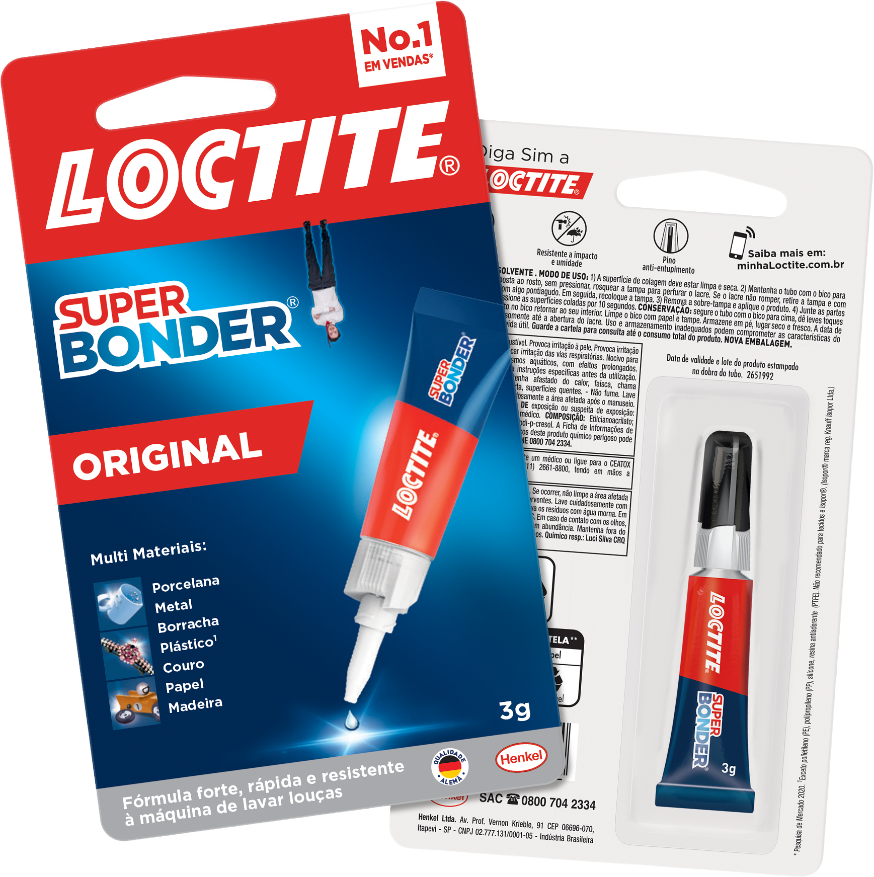 SUPER BONDER 3GR LOCTITE ORIGINAL