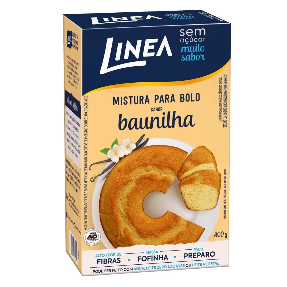 MISTURA P/ BOLO LINEA 300GR BAUNILHA