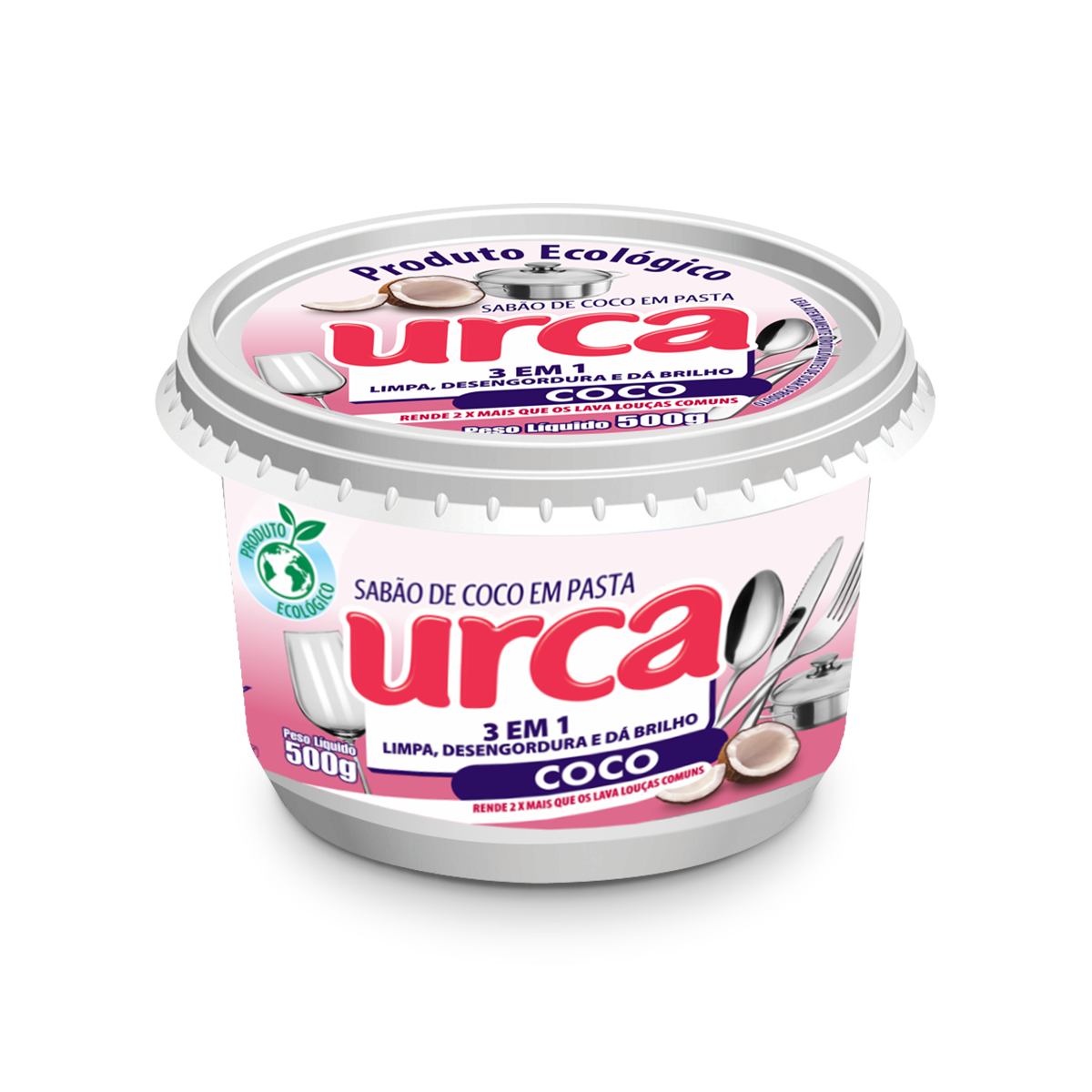 LAVA LOUCAS 500GR EM PASTA URCA COCO
