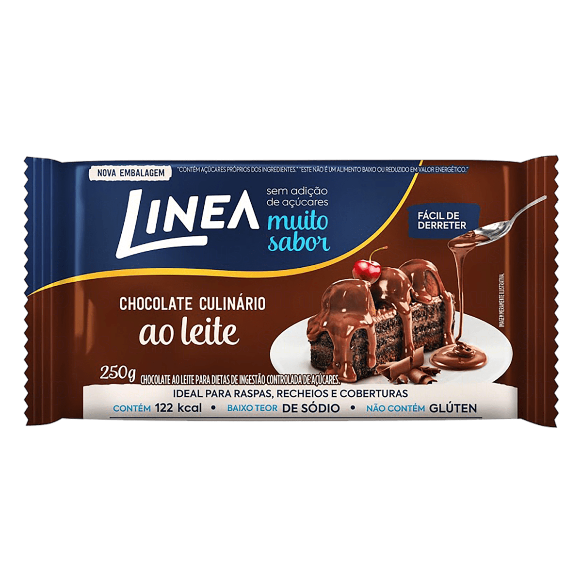 CHOC. LINEA 250GR CULI. AO LEITE ZER