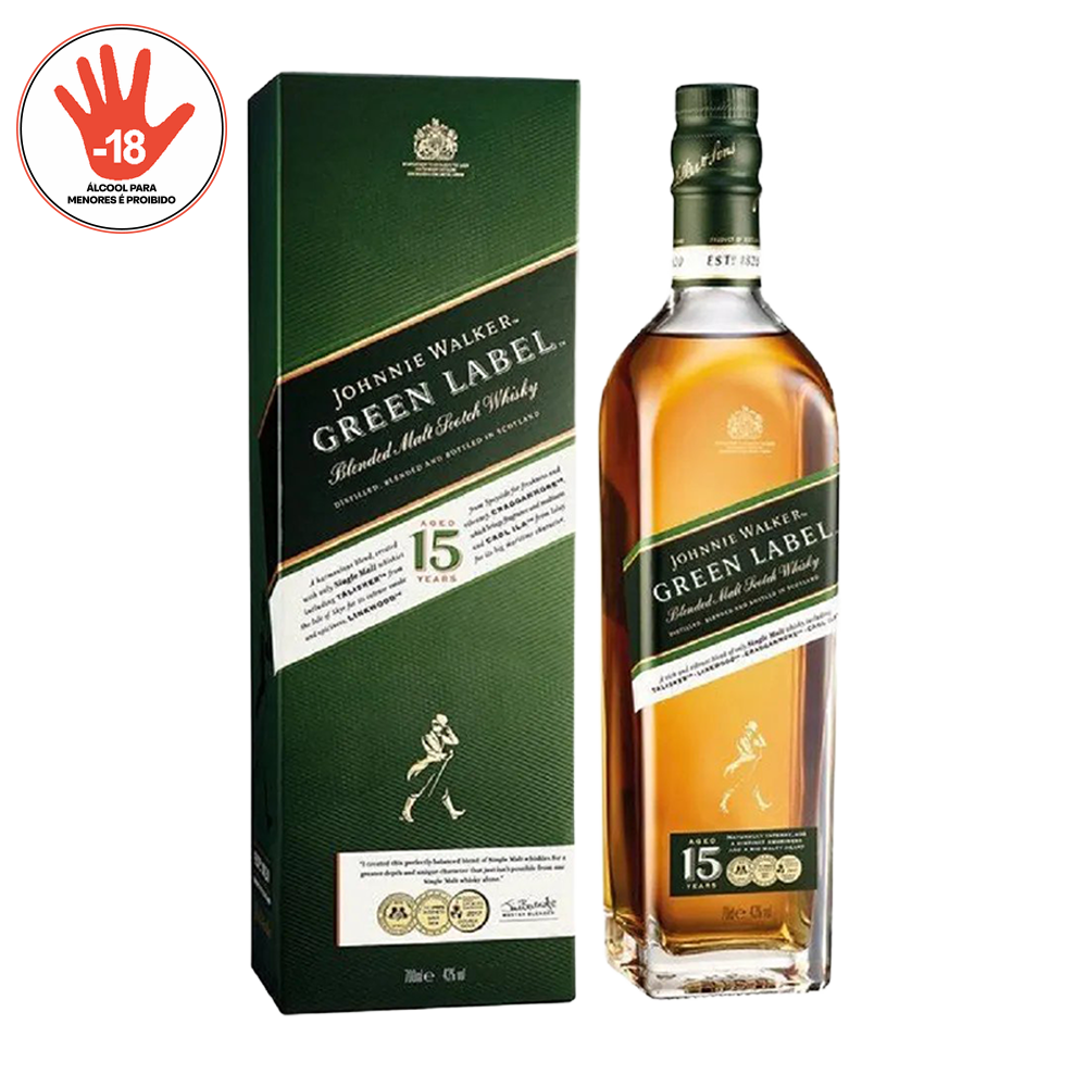 WHISKY JOHNNIE WALKER 750ML 15-A GREEN L