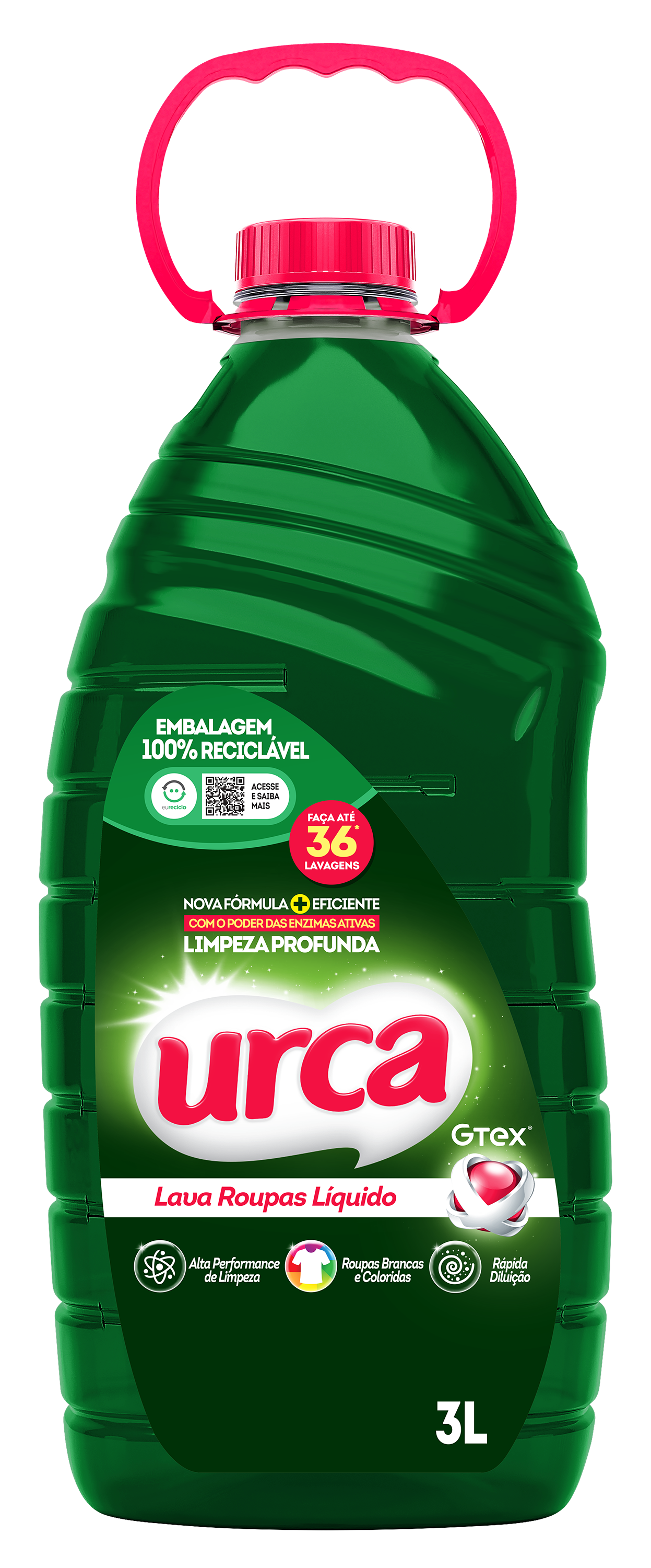 LAVA ROUPAS LIQ.3LT URCA VERDE