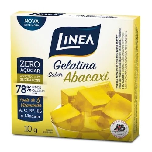 GELATINA 10GR. SABOR ABACAXI LINEA