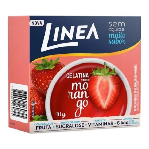 GELATINA 10GR. SABOR MORANGO LINEA