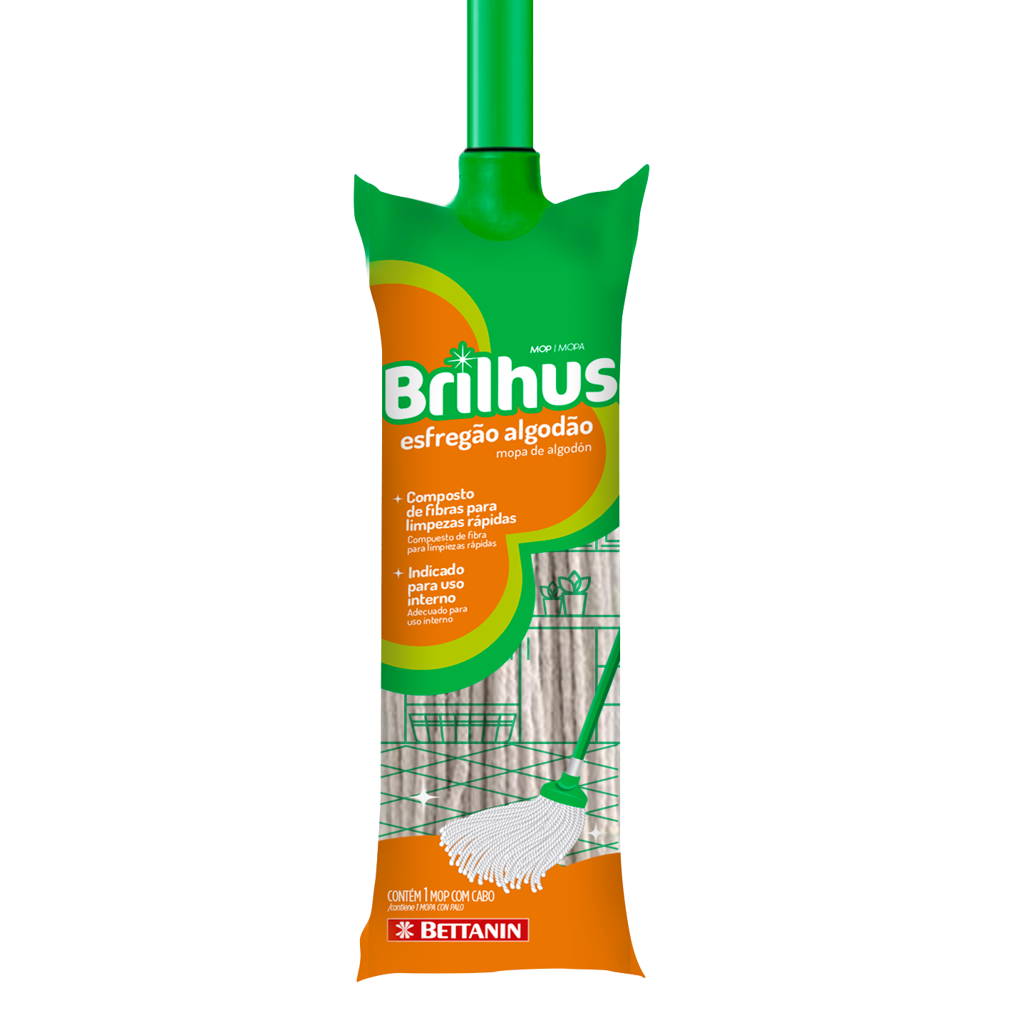 MOP BRILHUS ESFREGÃO ALGODÃO