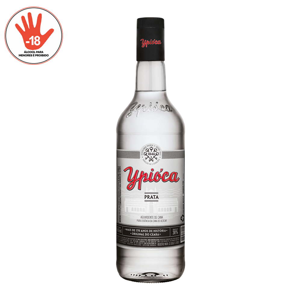 AGUARDENTE YPIOCA 965ML CG PRATA BRA