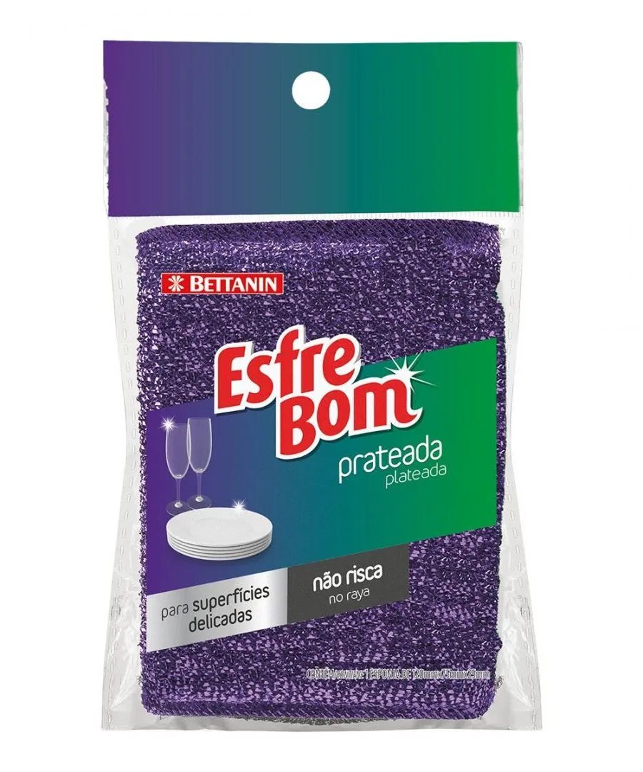 ESPONJA ESFREBOM PRATEADA UNID..