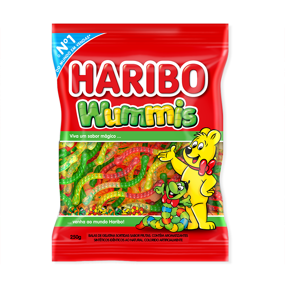 *BALA DE GEL. 250GR HARIBO WUMMIS MINHOQ