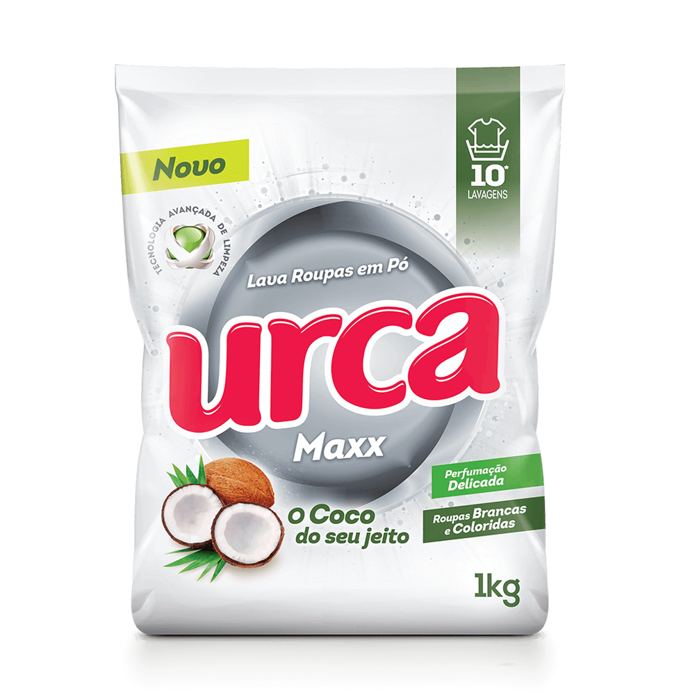 LAVA ROUPAS EM PÓ URCA MAXX COCO SAC 1KG