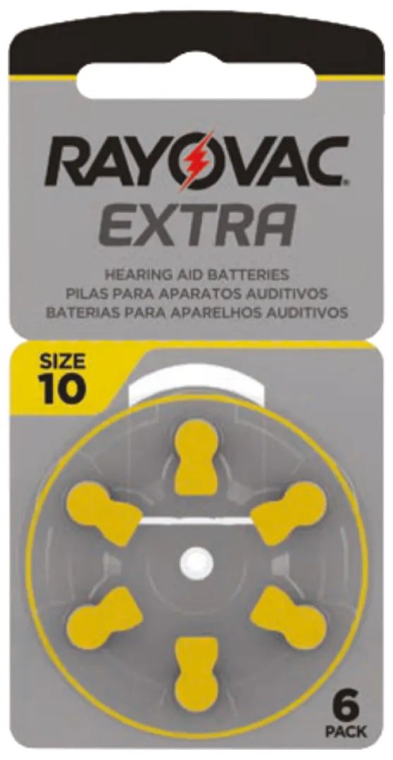 PILHA AUDITIVA EXTRA ADVANCED ACTIVE 10 COM 6 UND