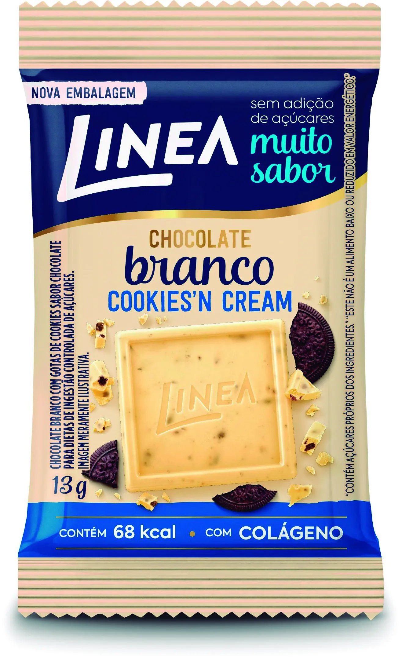 CHOC. LINEA 15X13GR COOKIES NCREAM B