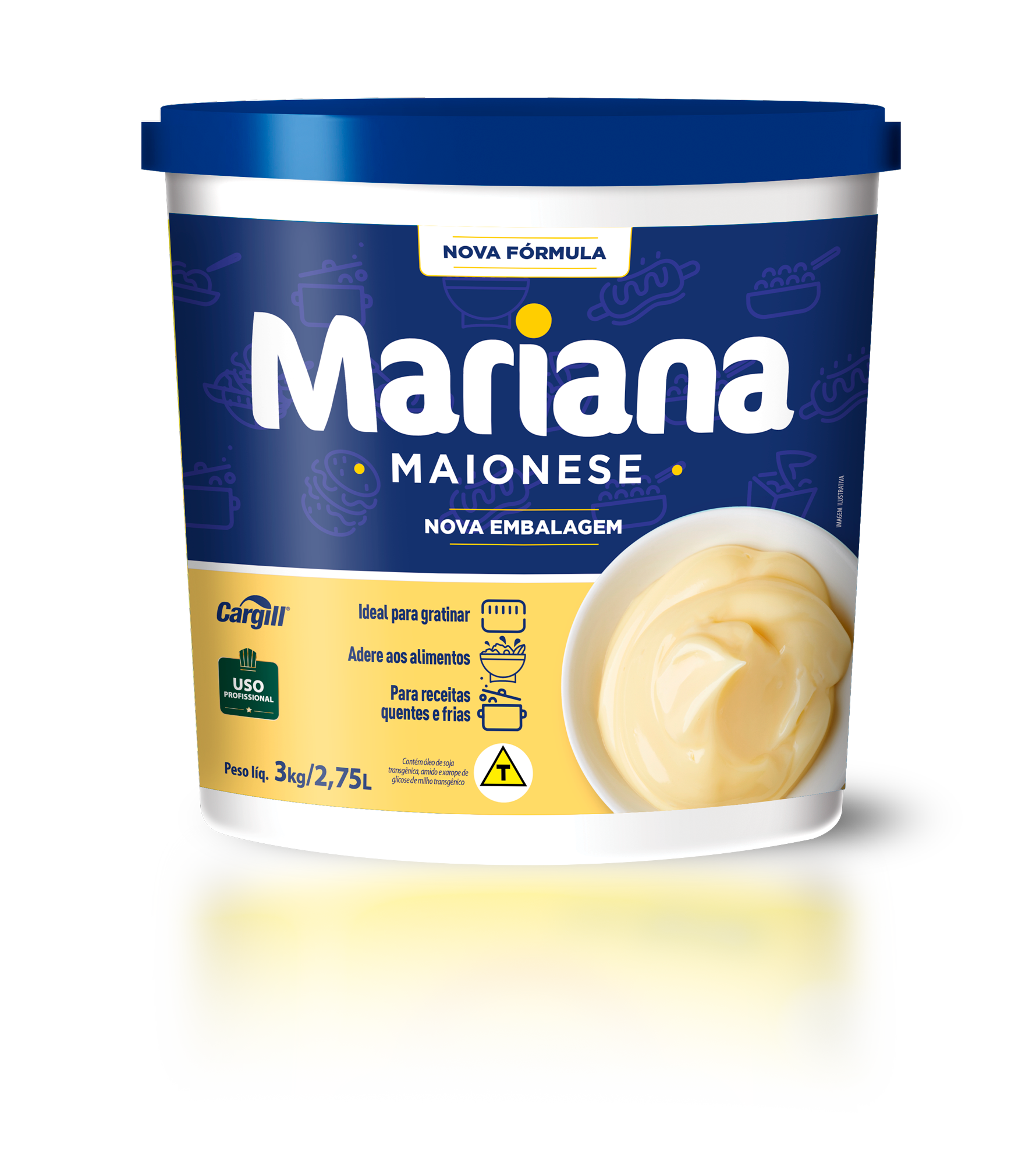 MAIONESE MARIANA 3KG BALDE