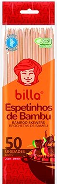 *ESPETINHO DE BAMBU BILLA 50X30CMX4MM