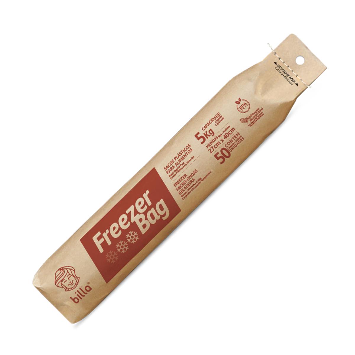 *FREEZER BAG BILLA 5KG COM 50 UND