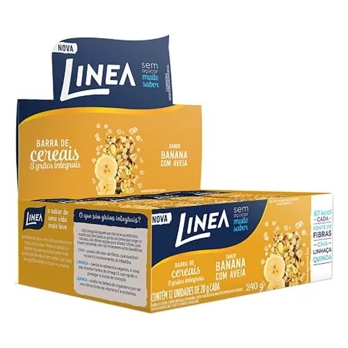 BARRA CEREAIS LINEA 12X20GR BANANA C/ A