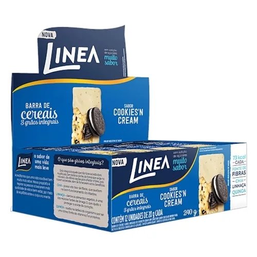 BARRA CEREAIS LINEA 12X20GR COOKIESN CRE