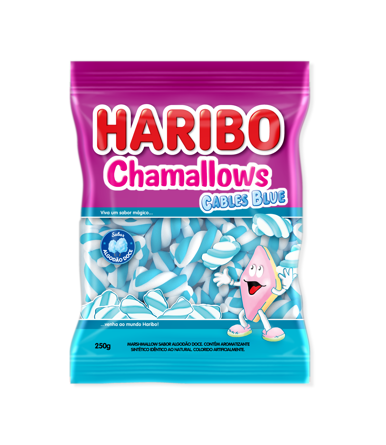 MARSHMALLOW 220GR HARIBO CABLES BLUE