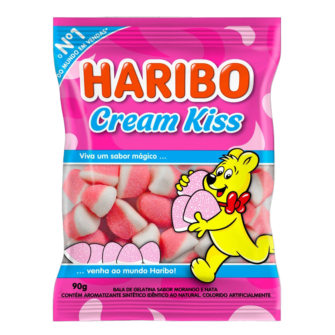 *BALA DE GEL. 90GR HARIBO CREAM KISS
