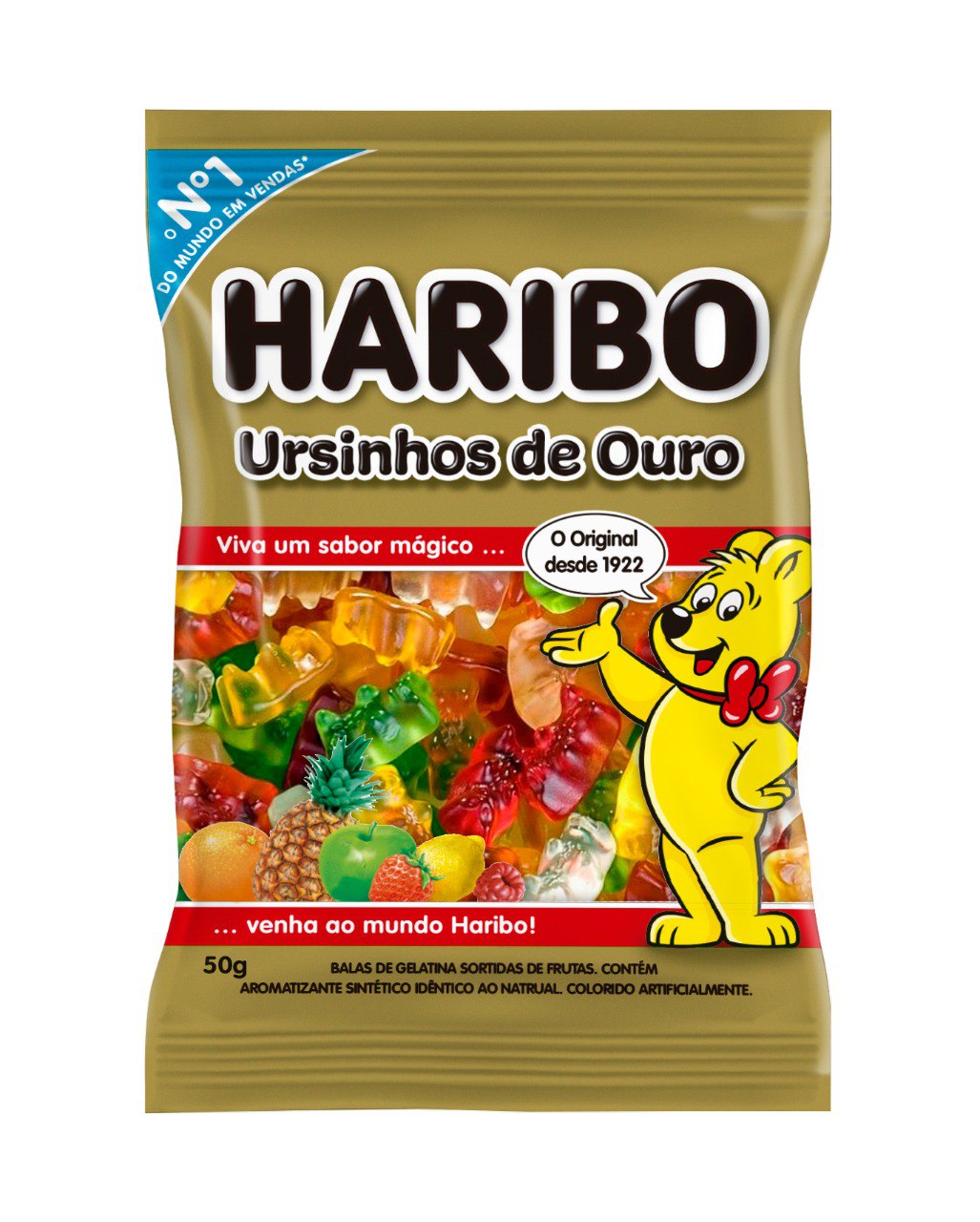 BALA DE GEL. 50GR URSINHOS DE OURO