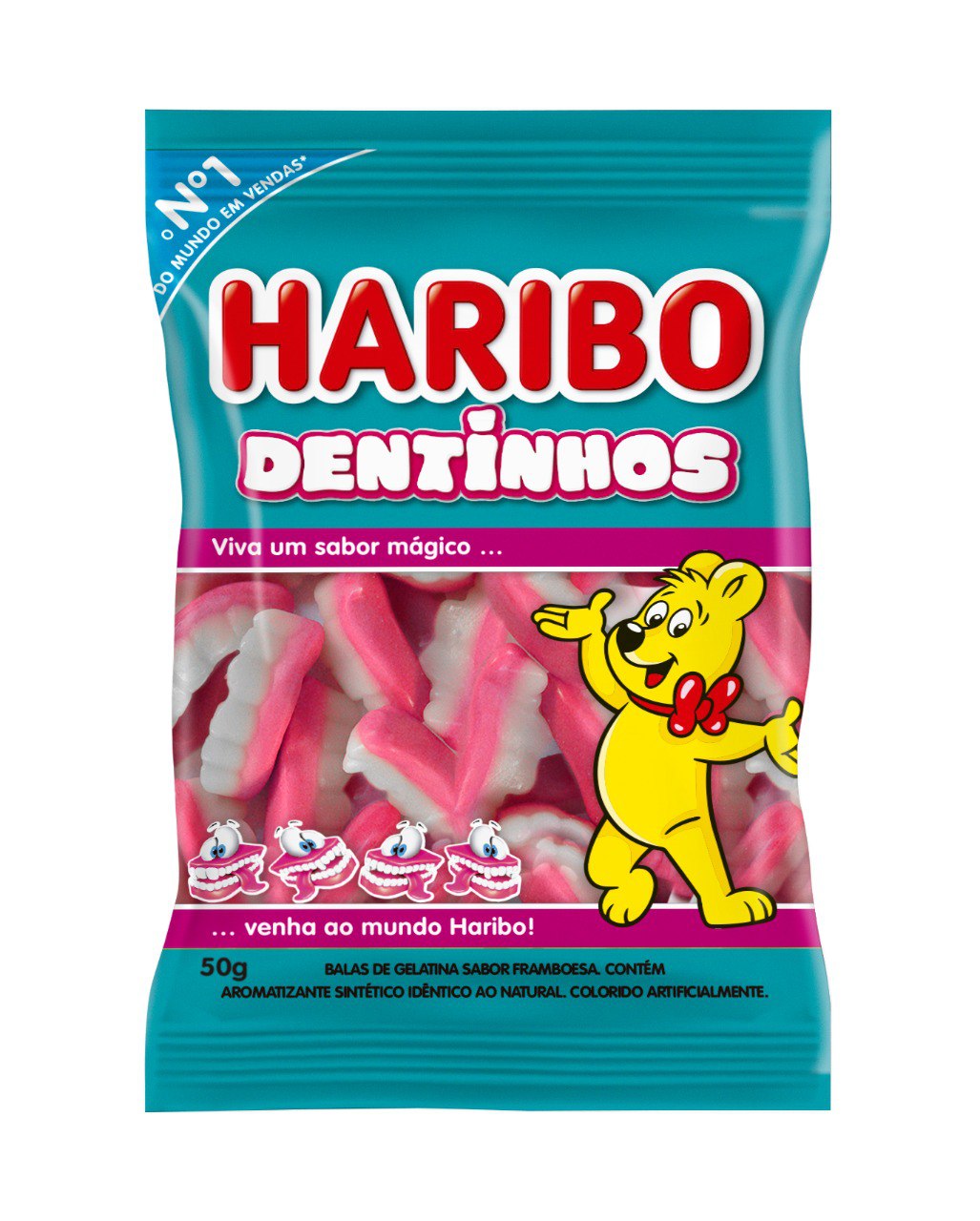 BALA DE GEL. 50GR HARIBO DENTINHOS