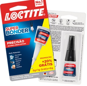 SUPER BONDER 5GR MAIS 1GR GRATIS LOCTITE