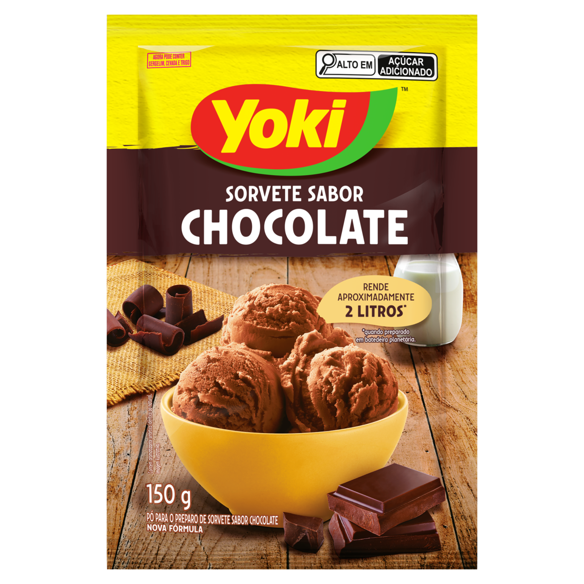 PO P/ SORVETE YOKI 150GR CHOCOLATE