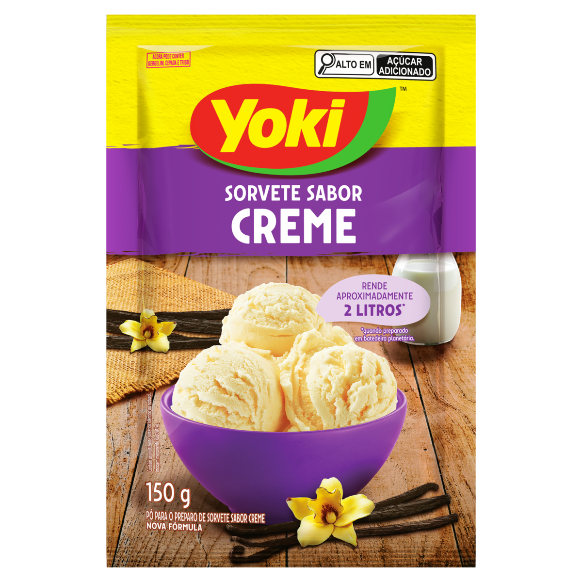PO P/ SORVETE YOKI 150GR CREME