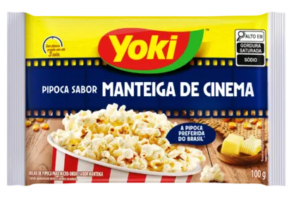 PIPOCA MICRO YOKI 100GR MANTEIGA CINEMA
