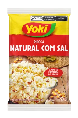 PIPOCA MICRO YOKI 50GR NATURAL C/ SAL