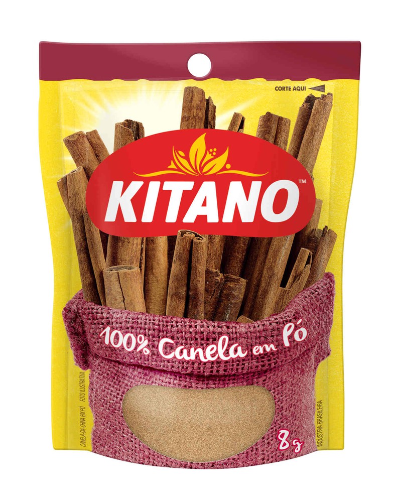 COND KITANO TIRA 10X8GR CANELA EM PO