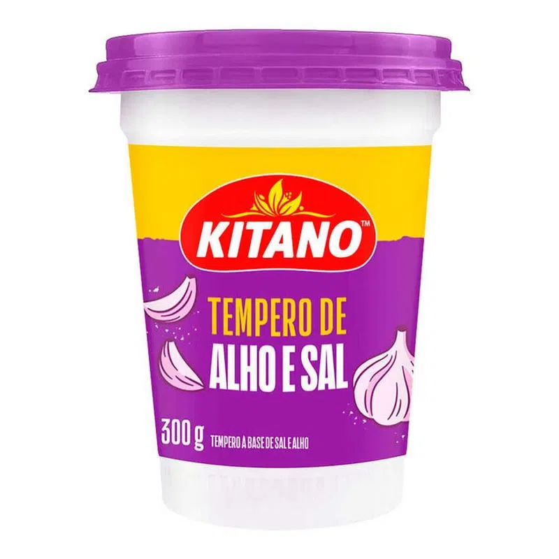 TEMPERO C/PLETO KITANO 300GR ALHO E SAL