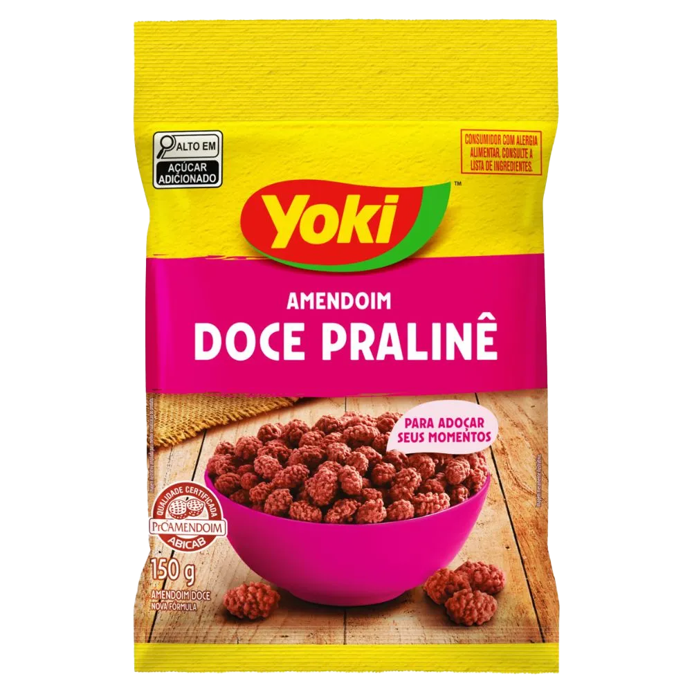 AMENDOIM YOKI 150GR DOCE PRALINE