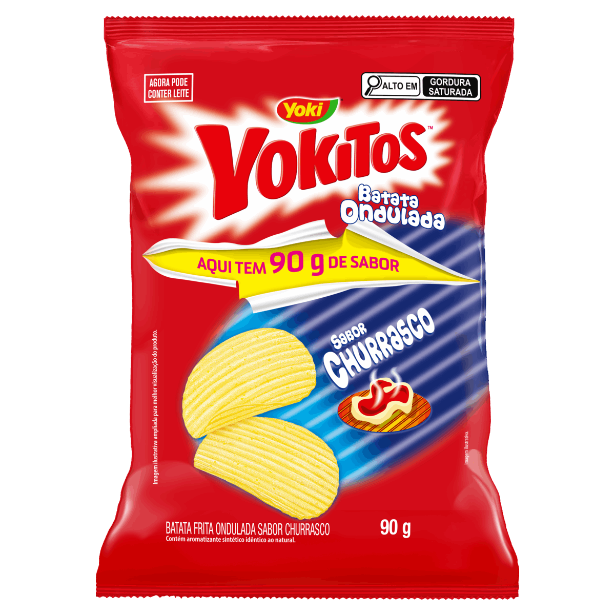 BATATA ONDULADA YOKITOS 90GR CHURRASCO