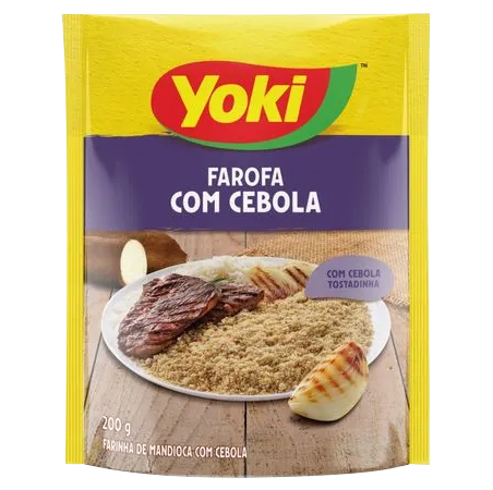 FAROFA YOKI 200GR TOQUE CASEIRO CEBOLA