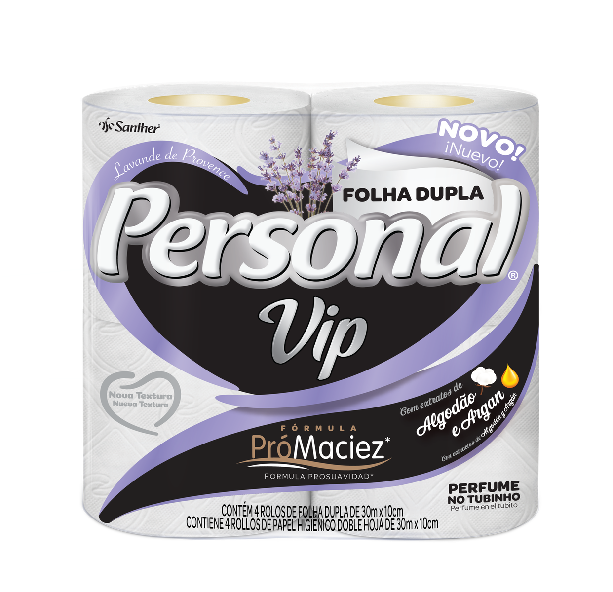 PPL.HIG.PERS.VIP 4X30M LAVANDA