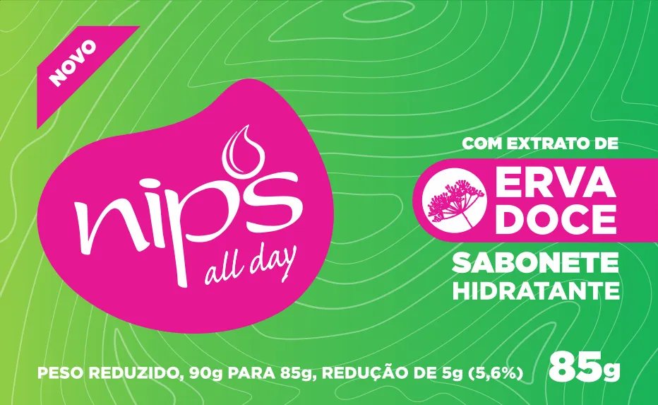 *SABONETE NIPS ALL DAY 85GR ERVA DOCE