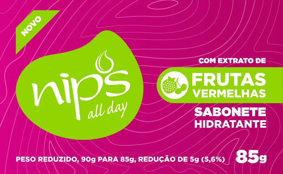 *SABONETE NIPS ALL DAY 85GR FRUTAS VERME