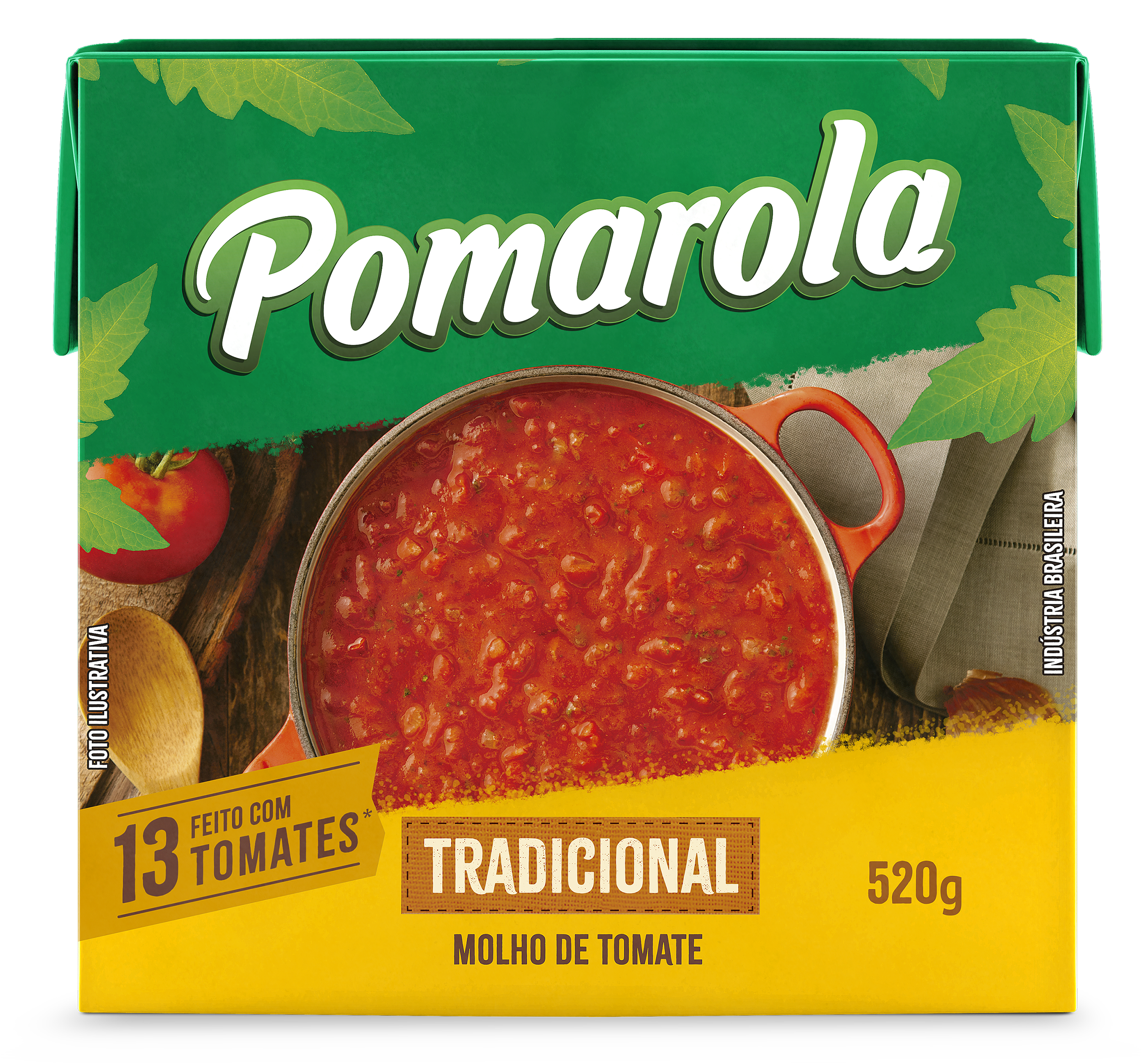 MOLHO DE TOM. POMAROLA 520GR TRADICION