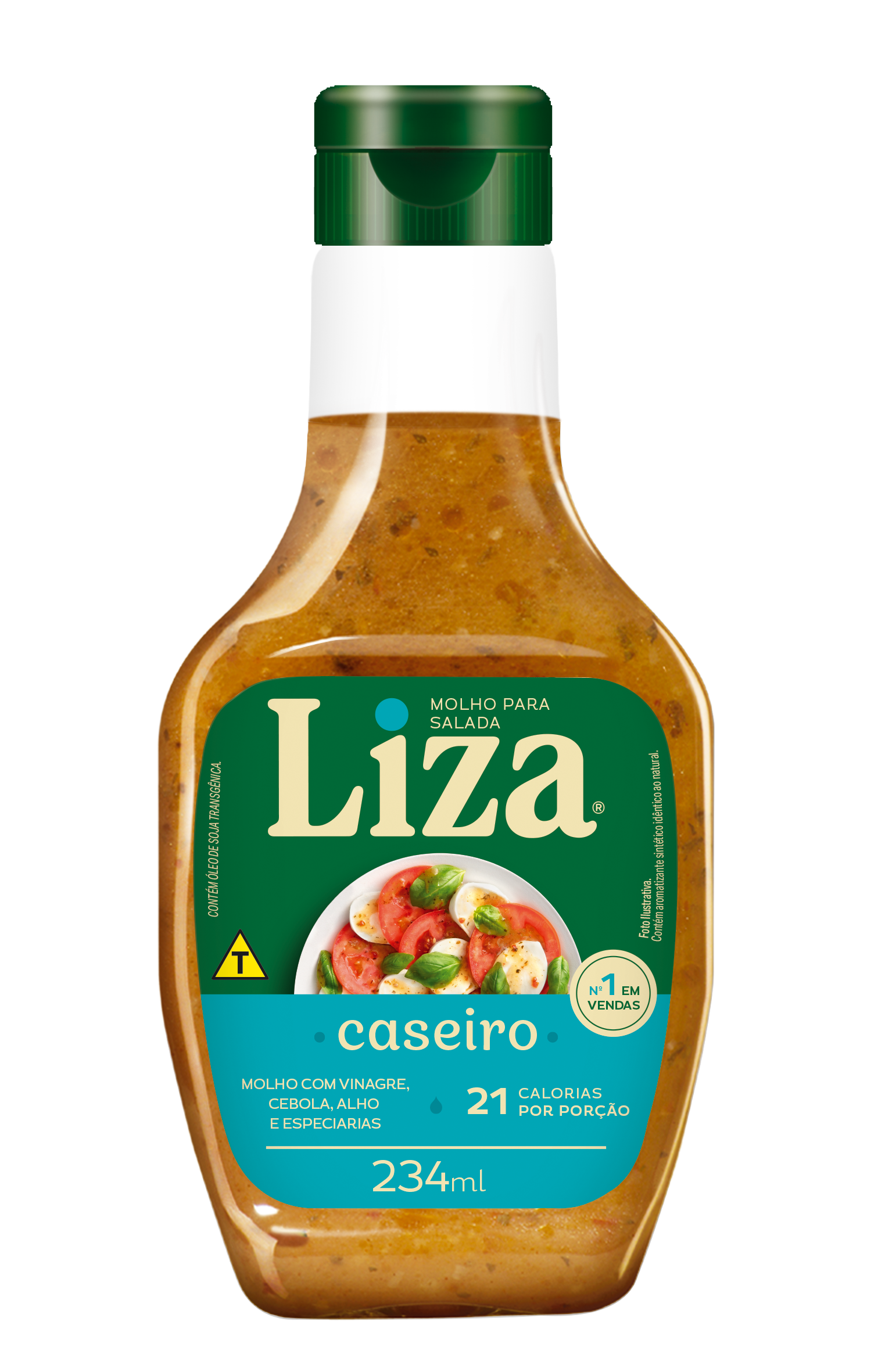 MOLHO P/ SALADA LIZA 234ML CASEIRO PET