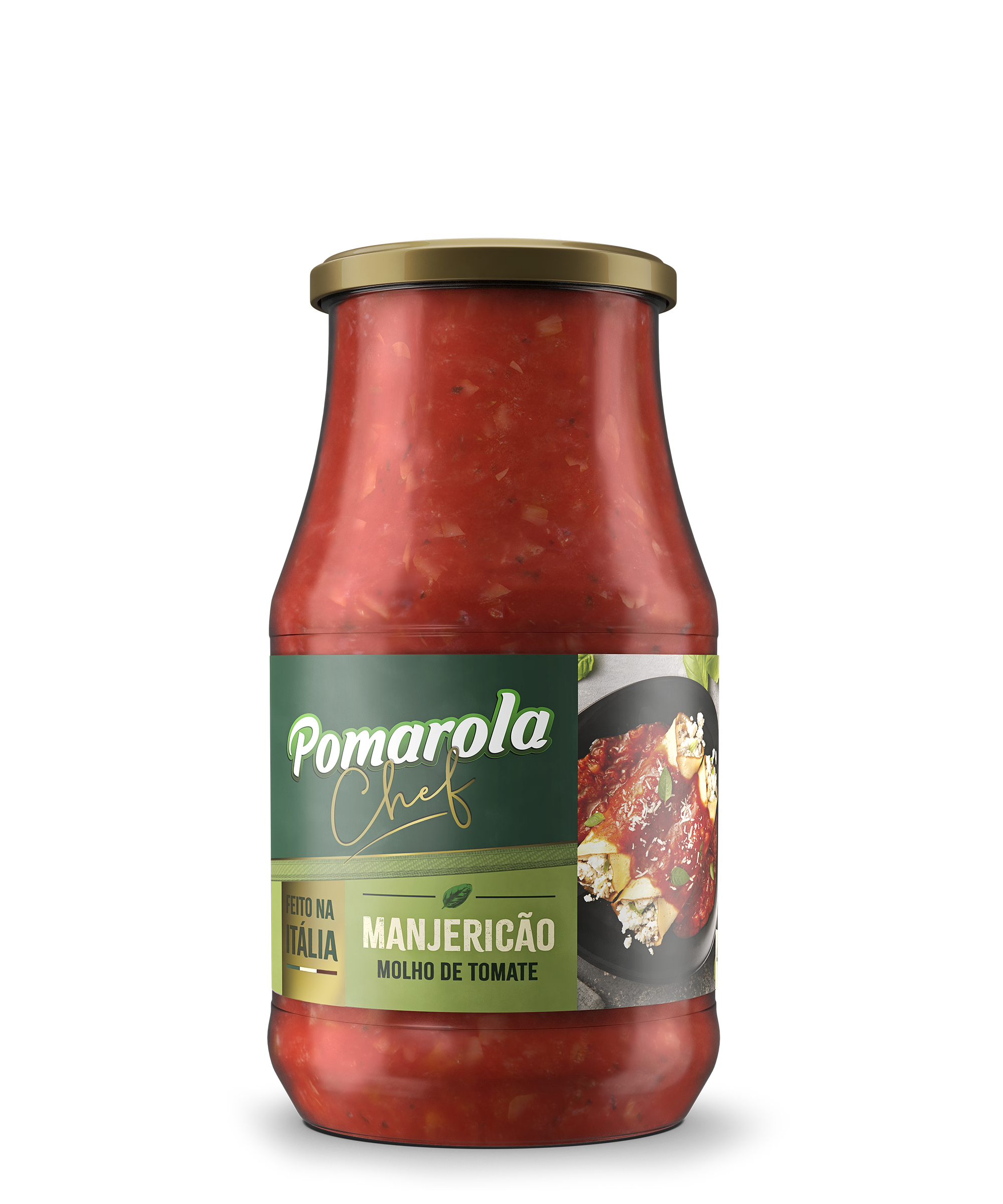 MOLHO DE TOM. POMAROLA 420GR MANJERICA