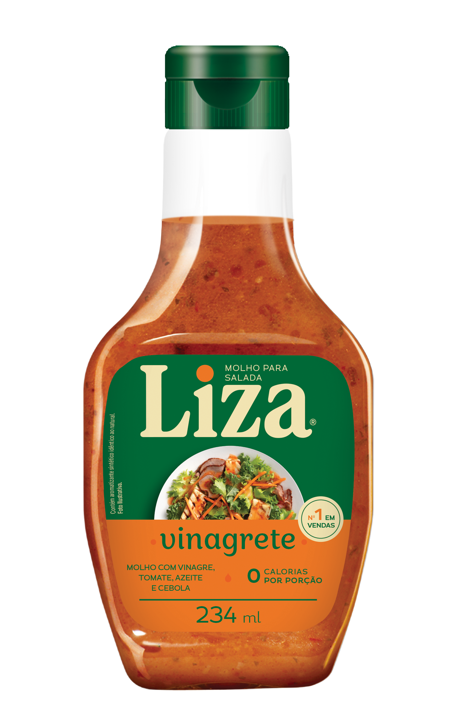MOLHO P/ SALADA LIZA 234ML VINAGRETE PET