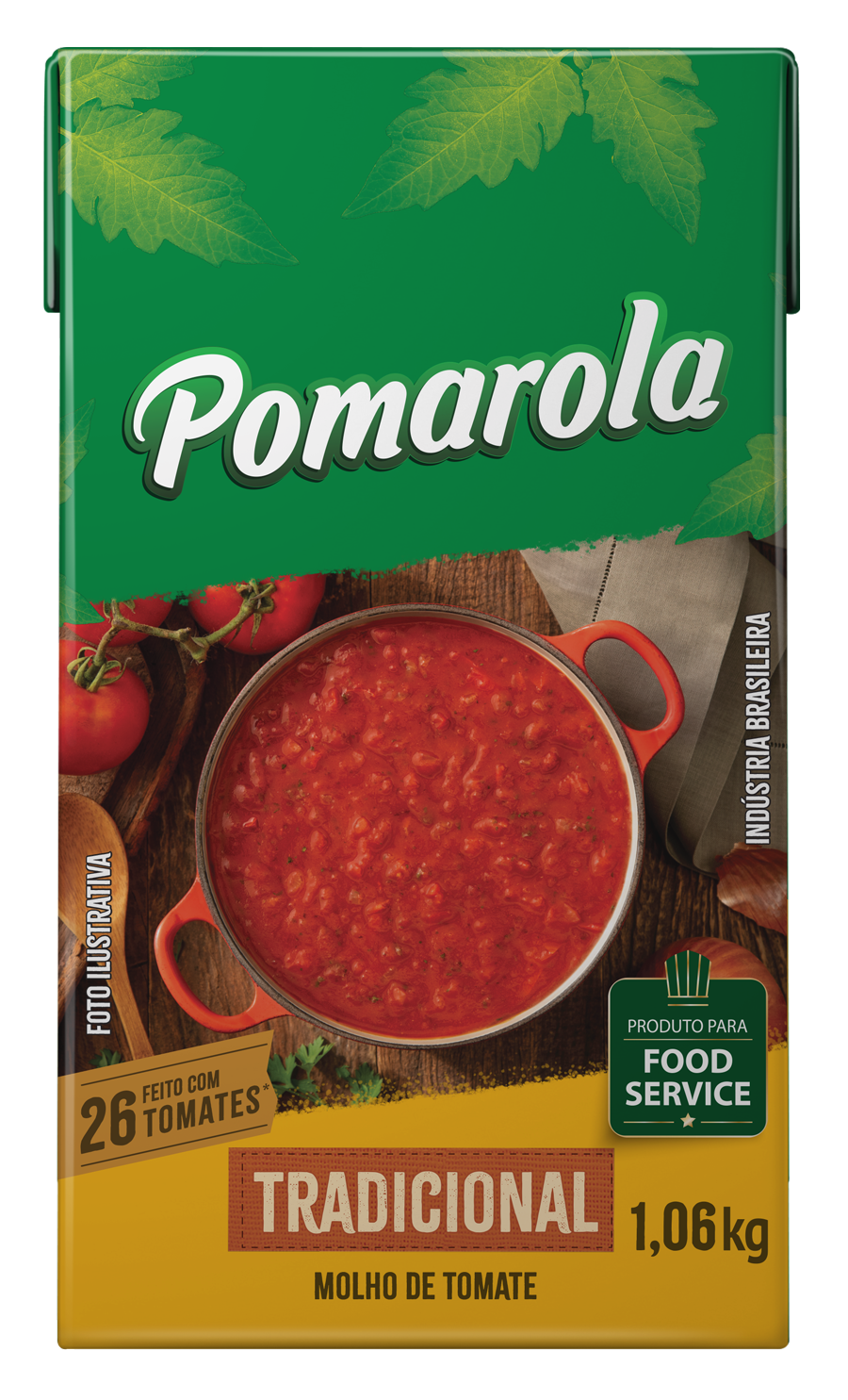 MOLHO DE TOM. POMAROLA 1,06KG TRADICIO