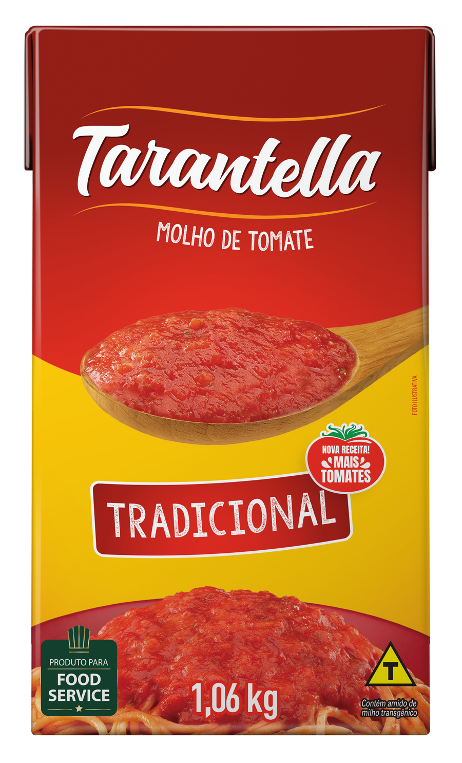 MOLHO DE TOM. TARANTELLA 1,06KG TRADIC