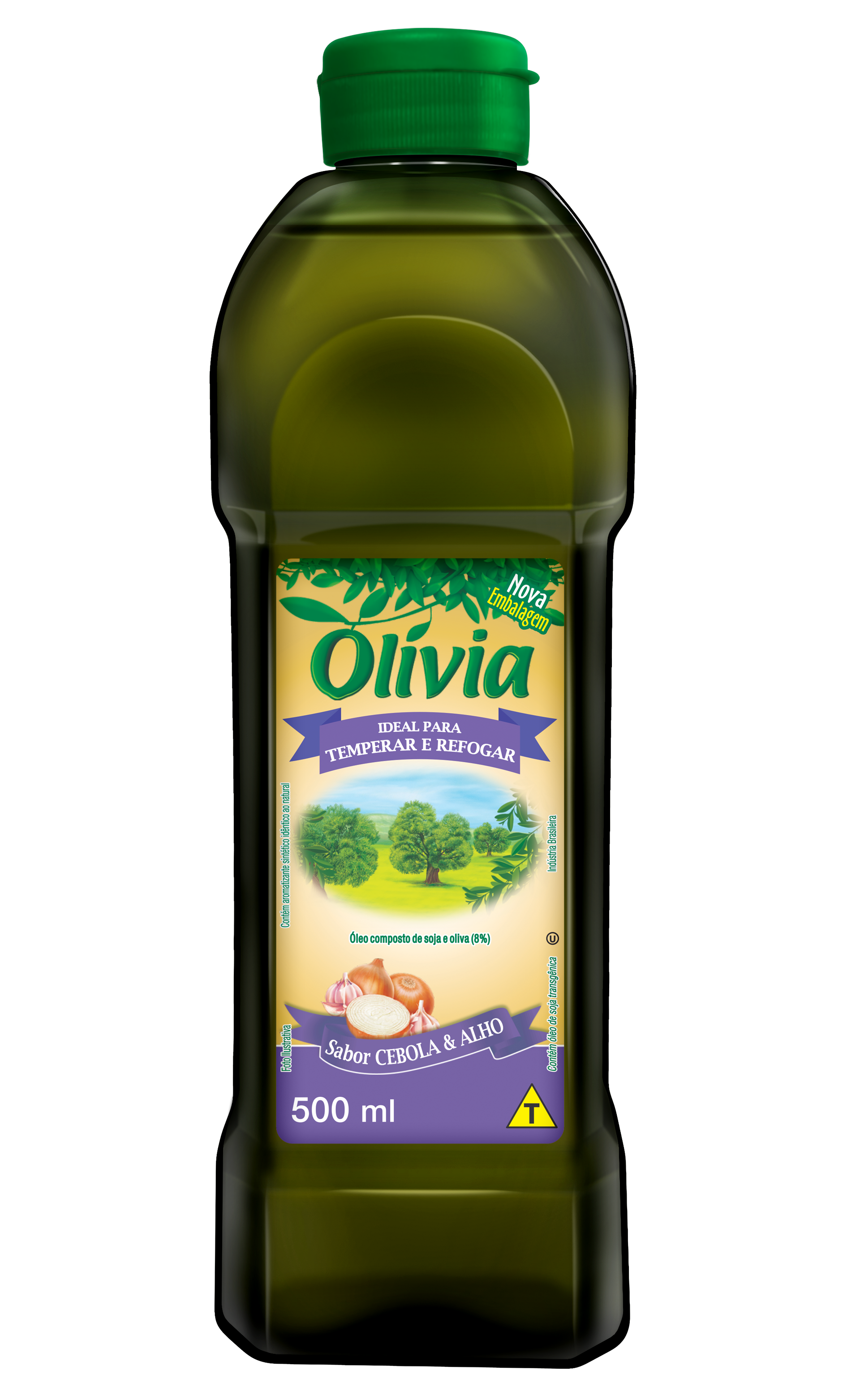 OLEO COMPOSTO OLIVIA 500ML CEBOLA ALHO