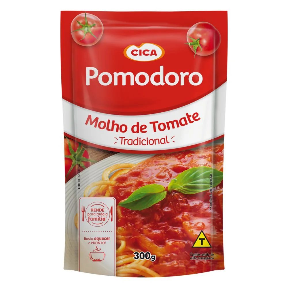 MOLHO DE TOM. POMODORO 300GR TRADICION