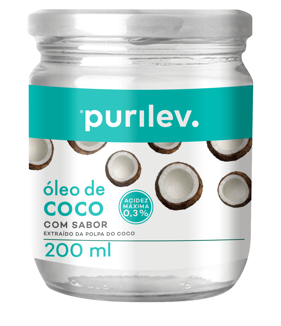 OLEO DE COCO C/ SABOR PURILEV 200ML VD
