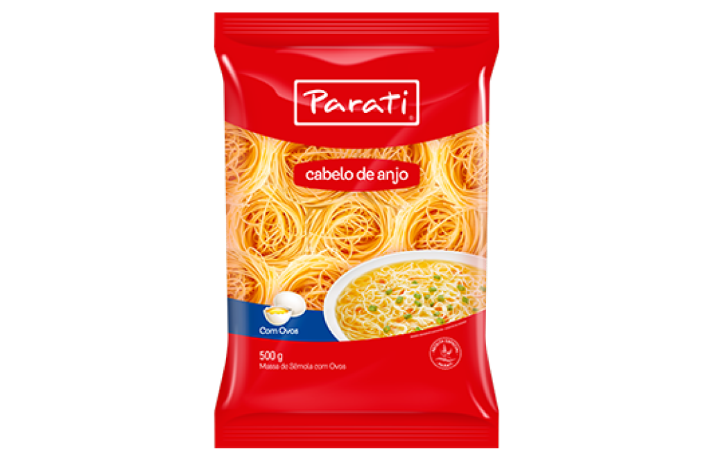 MACARRAO COM OVOS PARATI 500GR CABELO DE