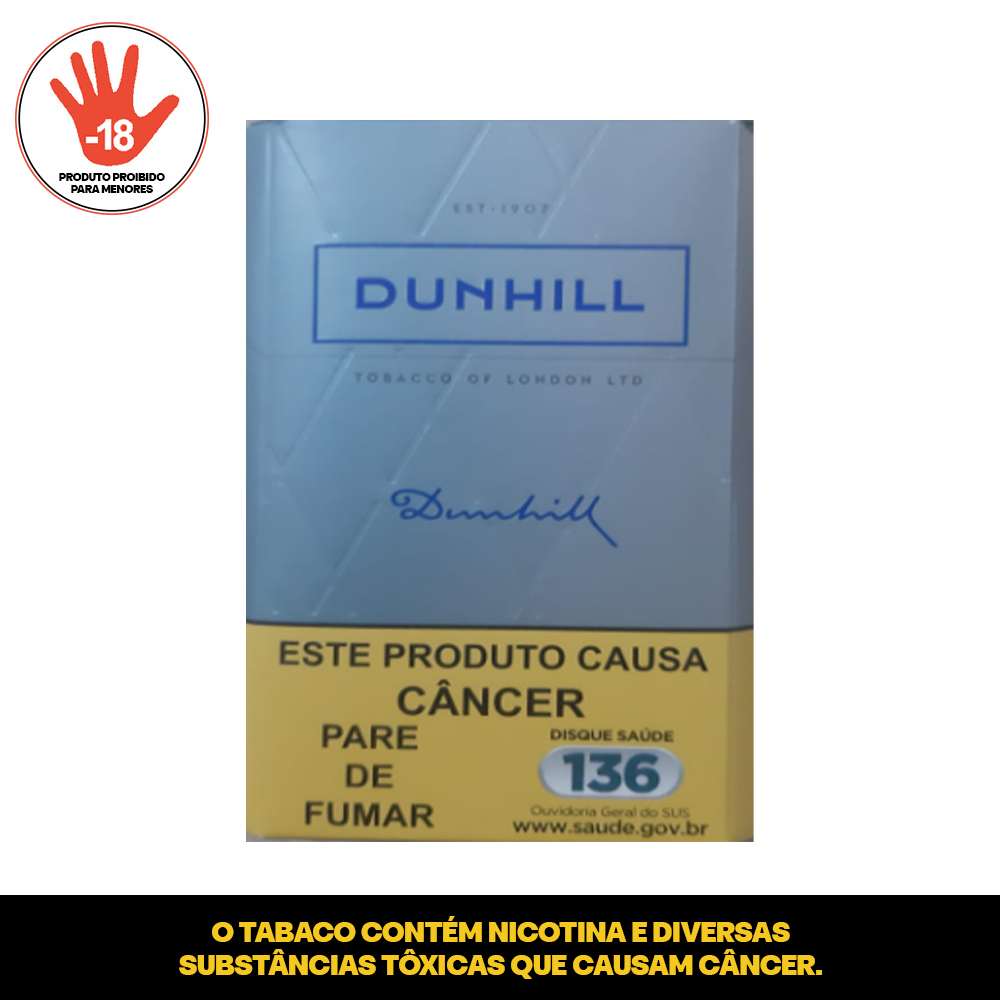 DUNHILL BLUE BOX C/ 200 KRE BR BRA CONT