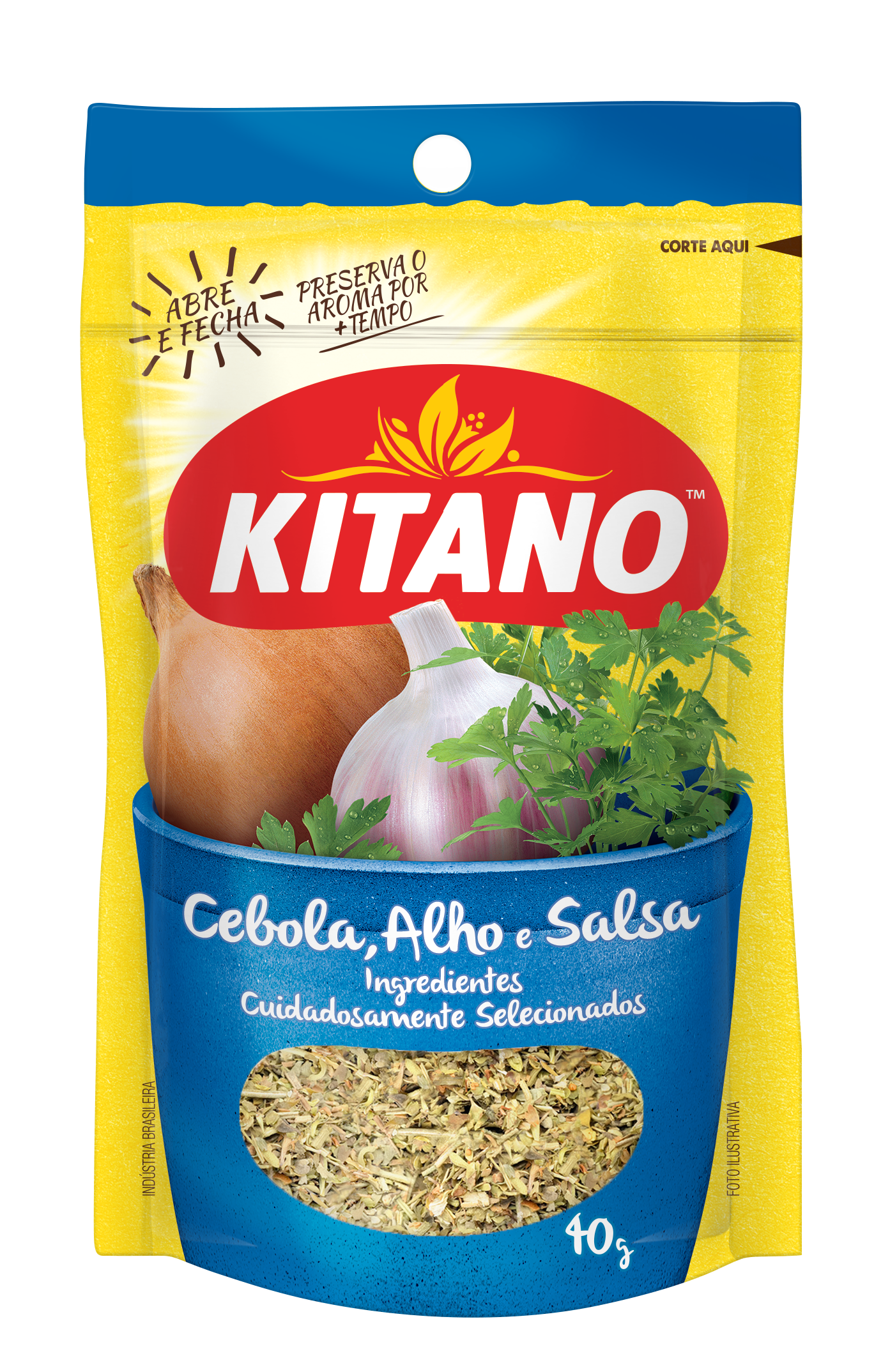 CEBOLA ALHO E SALSA KITANO 40GR