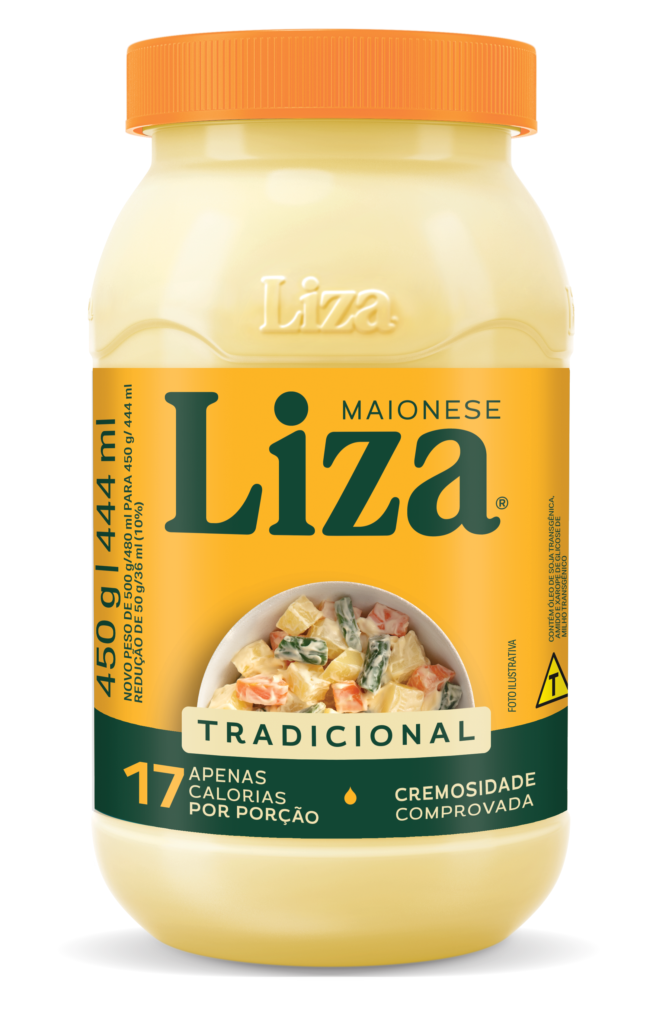 MAIONESE LIZA REGULAR 450GR PET